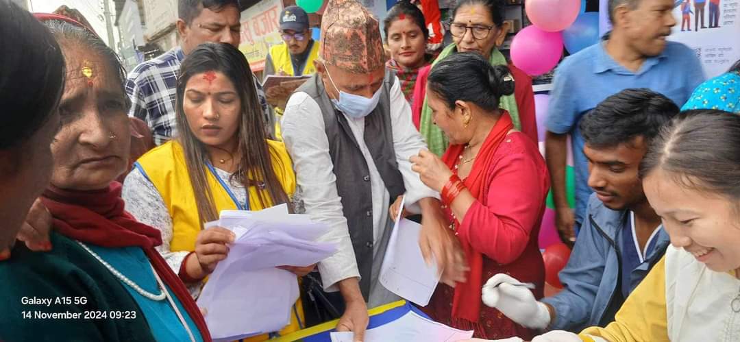 स्वास्थ्य परीक्षण तथा मधुमेह सचेतना कार्यक्रम गैंडाकोटमा सम्पन्न