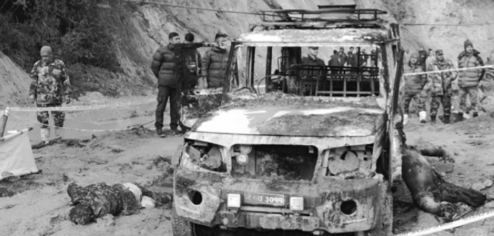 पाथीभरा जाँदै गरेको जिपमा करेण्ट लाग्दा चारजनाको मृत्यु