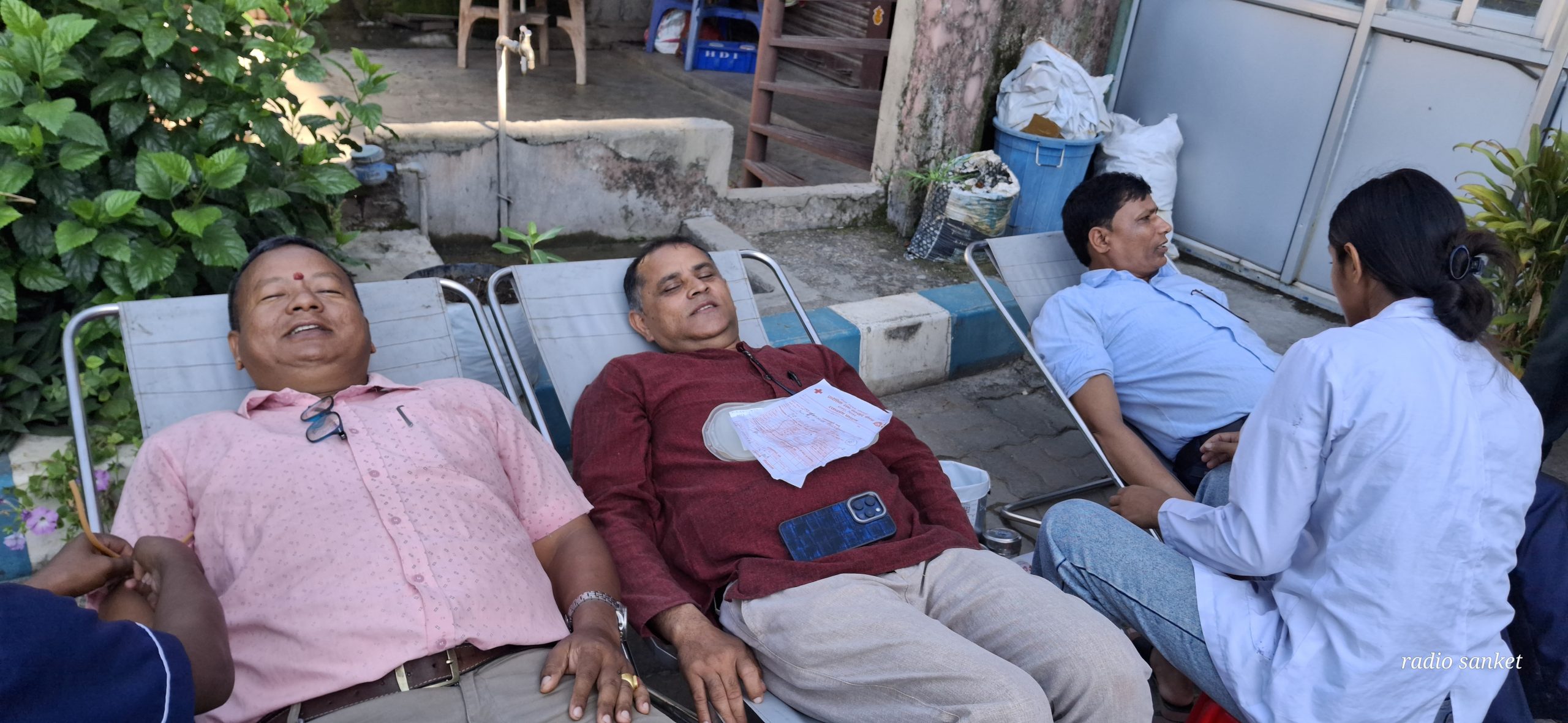 गैंडाकोट एमालेले गर्यो ४० युनिट रगत सङ्कलन