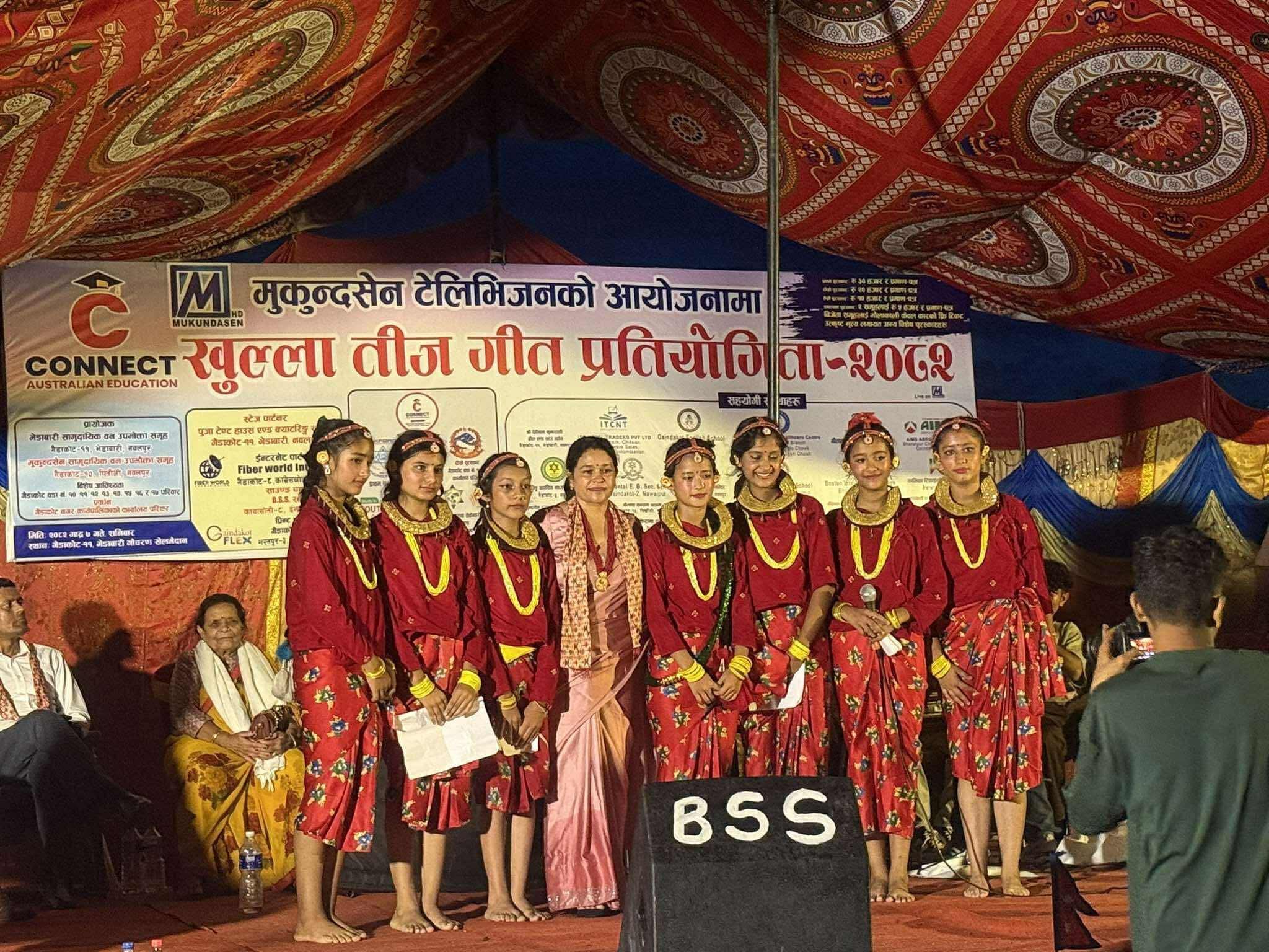 मुकुन्दसेन टिभीले गैंडाकोटमा गर्यो कनेक्ट बृहत् तीज गीत प्रतियोगिता