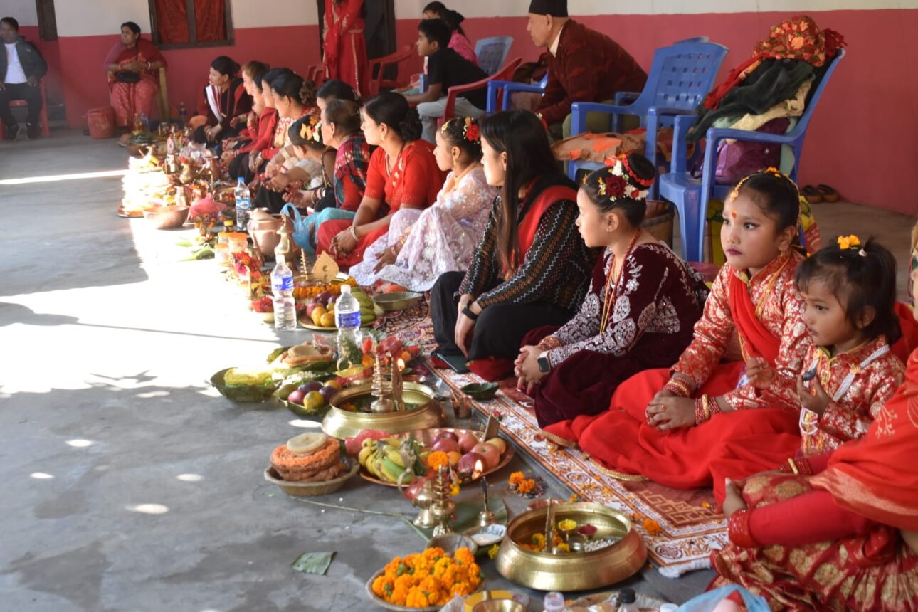 गैँडाकोटमा नेवार समुदायका १७ बालिकाको सामूहिक ईही बेलविवाह सम्पन्न