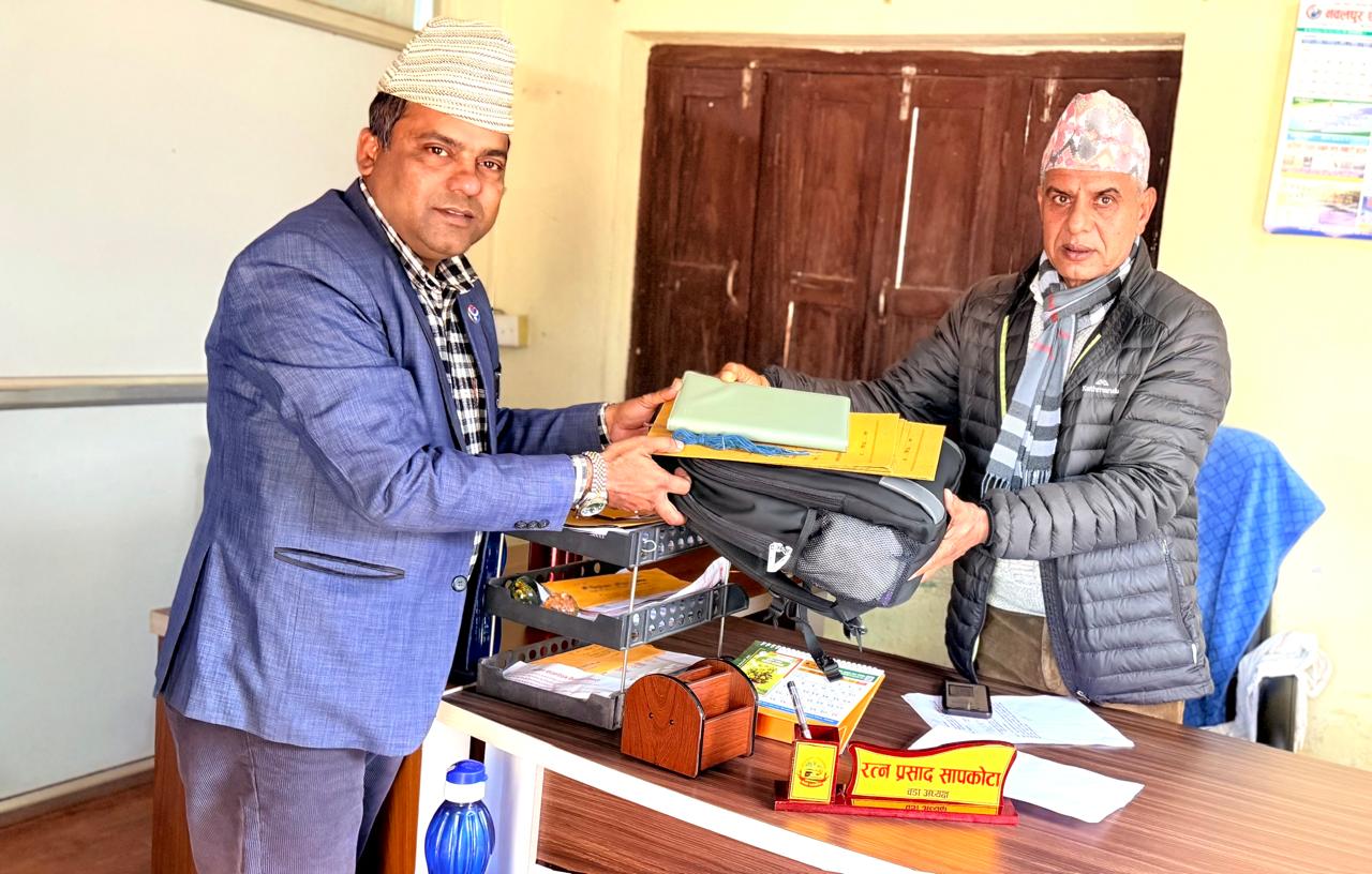 स्वास्थ्य बीमा विस्तार तीव्र पार्न दर्ता सहयोगीलाई वडाको प्रोत्साहन