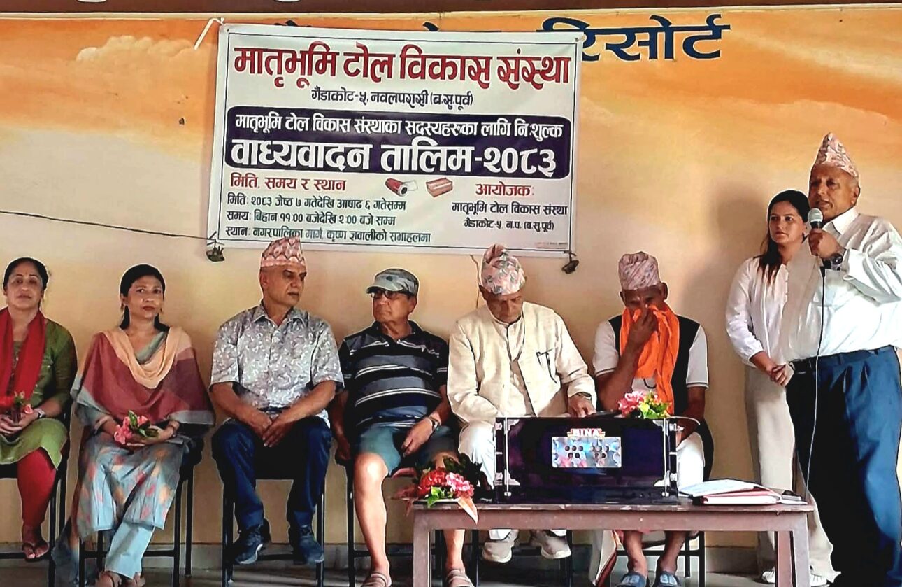 गैंडाकोटमा निःशुल्क बाद्यवादन तालिम सुरु
