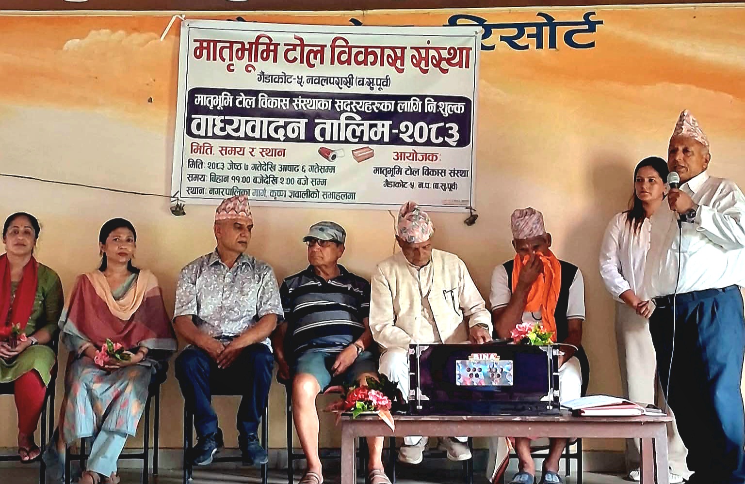 गैंडाकोटमा निःशुल्क बाद्यवादन तालिम सुरु