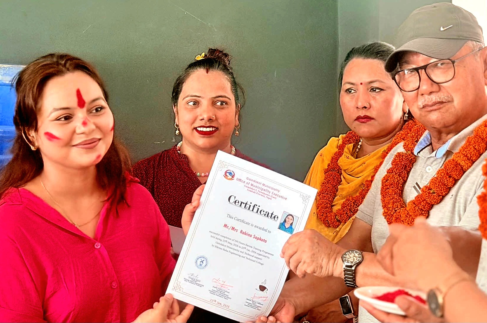 गैंडाकोटमा १६० घण्टाको ‘ब्यारिस्टा’ तालिम सम्पन्न, सिपलाई स्वरोजगारसँग जोड्न मेयर अधिकारीको आग्रह